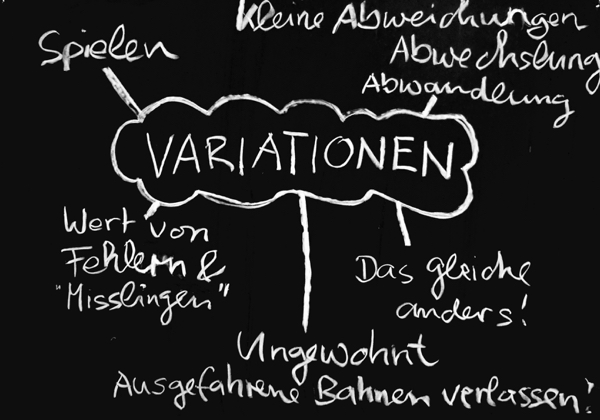 Feldenkrais Arbeitsprinzip: Variationen